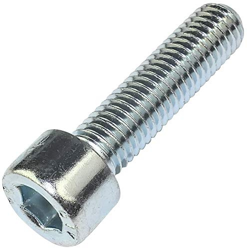 AERZETIX - Set di 20 Pezzi - Bulloni M10x40 - con Testa Esagonale Interna - Ø10x40mm - DIN 912 - Classe 8.8 - Acciaio Zincato - Colore Argento - Fai da Te - Attrezzo di Montaggio/Ferramenta - C47716