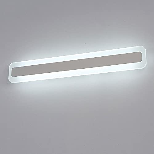 Lichtsse LED 36W Badleuchte Spiegellampe 2880Lumen 120CM 230V 6000K IP44 Spiegelleuchte Badlampe Weißes Licht Badezimmer Schrankleuchte Badspiegelleuchten Wandlampe Wandleuchte aus Acryl Kein Flimmern