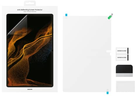 Samsung Displayschutzfolie EF-UX900 für das Galaxy Tab S8 Ultra, Displayschutz, Screen Protector, Transparent