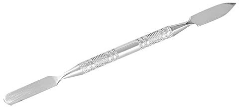 Tiiyee Stainless Steel Wax Spatula Double-ended, SFX Makeup Tool for Scar Prosthetics and Fake Wounds Metal Wax Spatula for Brows Hygienic Cosmetic Stirring Rod with Nonstick Surface (12 cm)