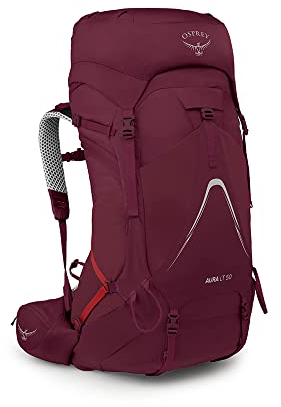 Osprey Aura AG LT 50 Womens Backpacking Backpack Antidote Purple WXS/S