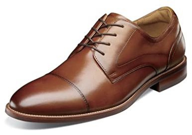 Florsheim Men's Rubano Cap Toe Oxford, Cognac, 12 Wide