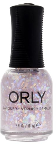 ORLY Kick Glass Nail Polish Topper (18ml), Glass Effect Confetti Nail Varnish
