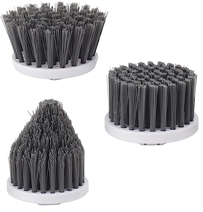 LJCM Fregadora Secadora Eléctrica Cabezal Reemplazable, Mejora el Efecto de Limpieza Cabezal de Cepillo de Limpieza Inalámbrico 3 Piezas Plástico y Nailon Ahorro de Dinero para el
