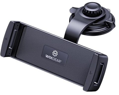 WixGear Tablet Holder Mount, Car Dashboard Tablet Holder for Car Suction Cup Car Mount with Large Clamp for All Apple iPad Samsung Galaxy Tab Tablets
