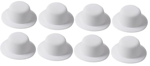 Garneck 8stücke Homburg Hut Haarschmuck Für -projekte Handgemachte Kleine Partyhüte Für Kreative Bastelideen Für Haarclips Und Puppenzubehör