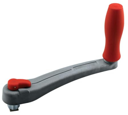 Lalizas Winch Handle, Glass Reinforced PA, with Lock, Grey, Available in Two Lengths: 7.8'' (20cm) & 9.8'' (25cm)