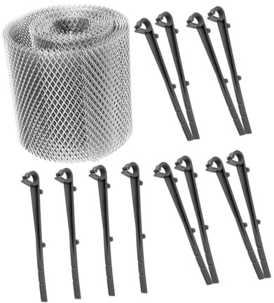 Yardenfun Dachrinnenschutzgitter Aus Metallgewebe Laubschutz Für Dachrinnen Abdeckung Zur Vermeidung Von Abflussverstopfungen Vielseitig Einsetzbar Leicht Zu Montieren Reinigen