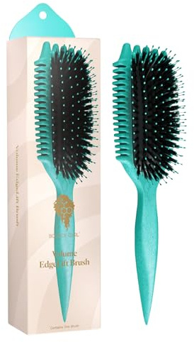 Bounce Curl Volume EdgeLift Brush, 5-in-1 Tool for Volumized Waves, Curls & Coils - Teal