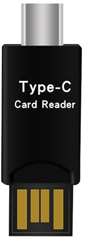 Micro SD/TF Kartenleser, USB C auf Micro SD Speicherkartenleser Adapter, OTG Kartenlesegerät Kompatibel mit MacBook, Laptops, Android Handys