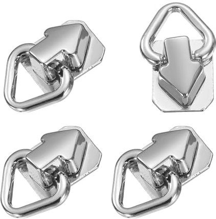 QUARKZMAN Remaches de Bola de Metal con Anillo D, 8 Pcs Botones de Cabeza de Poste de Bola Remaches de Flecha con Tornillo para Conector de Cadena de Bolso DIY Artesanías de Cuero (Gris)