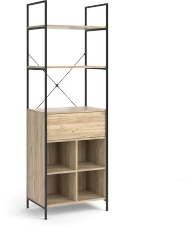 Vicco Kleiderschrank Enya, Holz, 60 x 180 cm mit Schublade