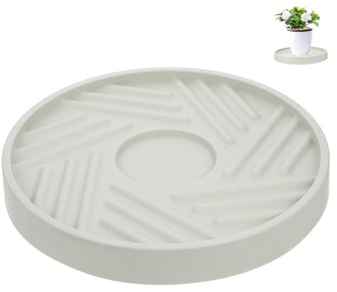 KONTONTY Bac à Plantes Bac à Pot De Fleurs Extérieur avec roulettes Plateau pour Plantes Pot Facile à Déplacer