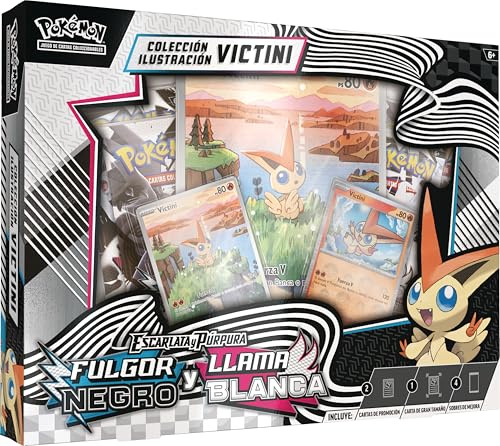 BANDAI - Pokemon TCG Scarlet & Purple Illustration Collection Box: Black Glow and White Flame - Collect and Play with Your Favorite Cards - PC10029