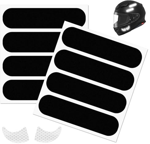 KQDRAVINE 8 Stück Reflektoren Motorradhelm Frankreich mit 2 Teufelshorn-Aufkleber, Wetterfest & UV Beständig Reflektierende Aufkleber, Helmaufkleber Reflektierend, Motorradhelm Aufkleber Für Motorrad