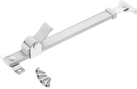QUARKZMAN 1Pcs 15 Pouces Fenêtre Charnières, Inoxydable Acier À battant Fenêtre Compas, Réglable Friction Entretoise avec Vis, Argent