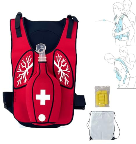 Anti-Choking-Trainingsweste, Trainingsweste Erste-Hilfe-Rettungsmodell, Verstellbare Schulter- Und Taillengurte, Mit Analogem Fremdkörperstecker Und Aufbewahrungstasche, Für CPR, Krankenschwestern & S