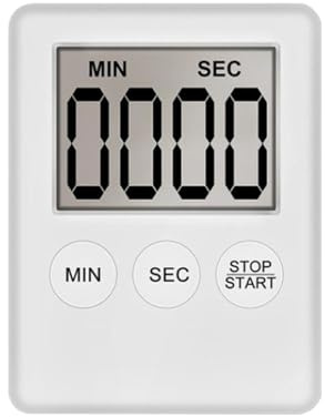 Temporizador de Cocina, Temporizador de Cuenta Atrás, Dispositivo Magnético con Pantalla y Alarma Sonora para Casa, Trabajo, Ejercicio, Aula y Estudio