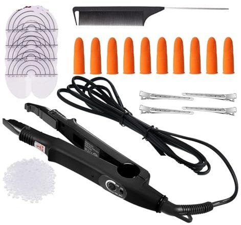 Juego De Herramientas For Extensiones Cabello, Unión Queratina Y Hierro, Pinzas For El, Peine Protector For Dedos Ahorro Tiempo Eficiente