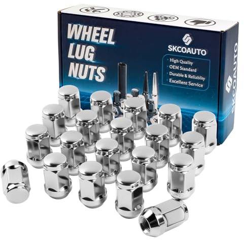20pcs ，7/16-20 Lug Nuts Aftermarket Wheel Chrome Closed End Lug Nut for 1953-1983 Corvette, 1967-1982 Camaro, 1964-1983 Malibu，1958-1970 Impala，1.38 Length