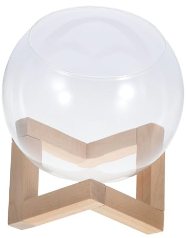 VANZACK Cloche à Fromage Sphère Verre Kit De Terrarium Bac pour Hamster Supports De Plantes Verre Plantes Hydroponiques