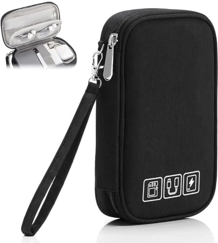 UIEXAY Organizador Cables Viaje Bolsa Para Cables De Viaje Portátil Electrónico Accesorios Organizador Impermeable Pequeña Estuche Para Cargador Banco De Energía