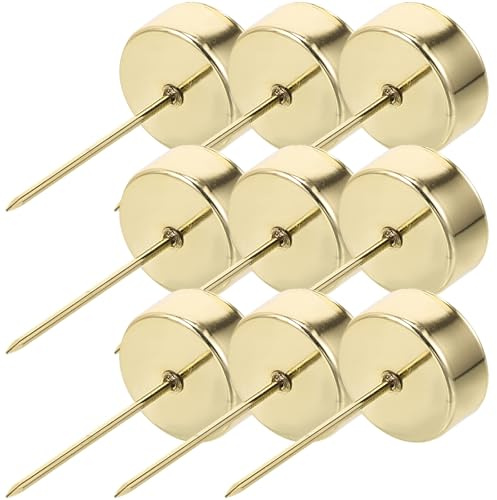 Veemoon Lot de 12 Coupelles à Bougies Festives en Métal Doré 42 CM Picots de 7 CM Porte-Bougies Coniques pour Sapin de Noël Inserts Décoratifs pour Bougeoirs de Fête