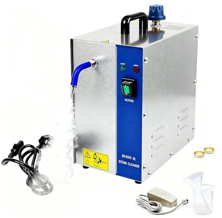 Pulitore a Vapore per Gioielli in Acciaio Inossidabile, Vaporizzatore Ad Alta Pressione Multifunzione per Uso Quotidiano per La Pulizia Di Anelli in Oro, Argento, Pietre Preziose(2L standard)