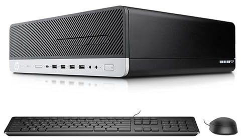 HP EliteDesk 800 G3 SFF Desktop Computer PC, Intel Core i5-6500, 16GB RAM, 512GB SSD, WiFi, Bluetooth, US Keyboard QWERTY, Windows 11 Pro (Renewed)