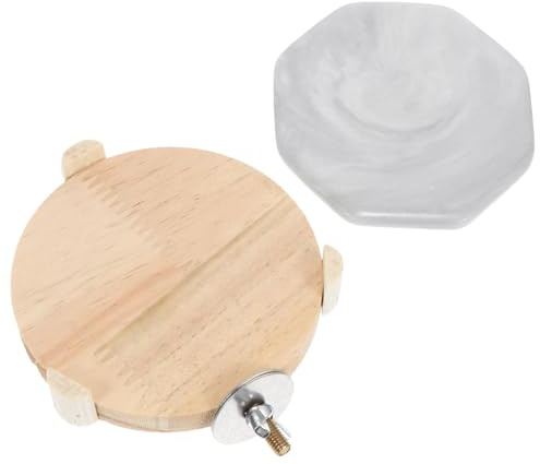 TOYANDONA Octagonal Ceramic Chinchilla Ice Pad for Pets, Reusable Hamster Cooling Board with Heat Dissipation Function, Small Animal Cooling Pad for Summer Use