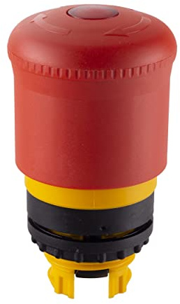 Eaton M22-PVLT Pulsador Parada Emergencia Luminoso, Caja de 5