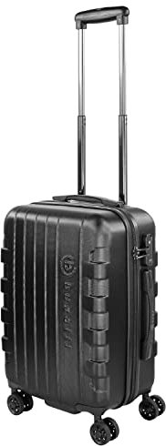 bugatti Galatea Hartschalenkoffer 55x38x23,5 cm - 38L, 4 Rollen mit TSA Zahlenschloss, schwarz