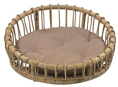 Lycce Hundebett Katzenbett Lenny Rattan Ø 60cm