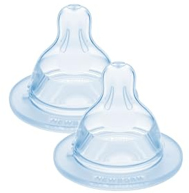 MAM Sauger für Babyflasche | für Neugeborene | 94% der Babys lieben sie | besonders langsam | der Brust nachempfunden | stillfreundlich | Sauger Gr. 0 | 0 Mon | 2 Stück