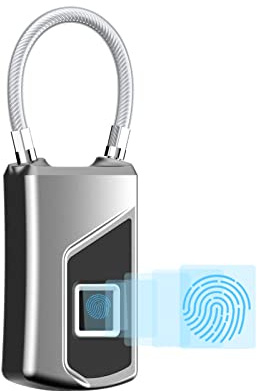 USB-Lade Keyless Indoor Semiconductor Fingerabdruck-Sperre, Tragbares Smart Fingerprint-Vorhängeschloss, Mehrzwecktür-Gepäckkoffer-Schloss, Diebstahlsicheres Wasserdichtes