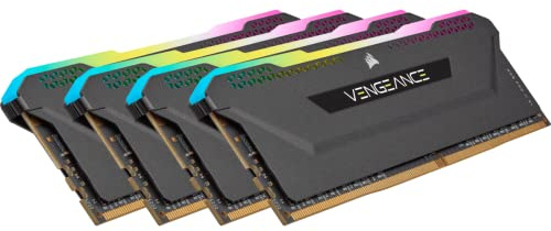 Corsair VENGEANCE RGB PRO SL 128GB (4x32GB) DDR4 3200 (PC4-25600) C16 1.35V Desktop Memory