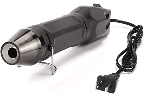 LDK - Mini pistolet thermique, 4,9 pieds, 300 W, double température, 450 °F et 900 °F pour emballage rétractable, résine époxy et vinyle, gravure en relief artisanale, pistolet thermique pour