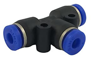Raccordo ad innesto rapido tubo/tubo a T diametro 4mm - Conf.15 pezzi