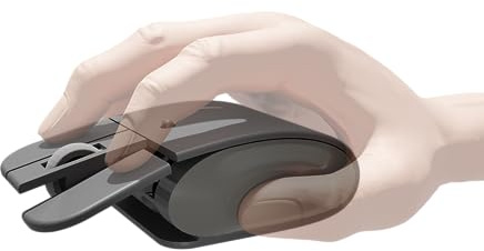elasto Set mouse wireless Bluetooth ergonomico M4 – Aiuta con tunnel carpale, artrite, dolore alle dita e al polso, DPI regolabile – Light Click (Wireless)