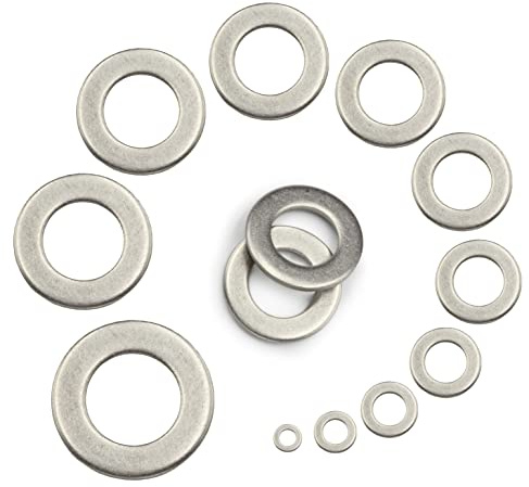 300 Stück Unterlegscheiben M6 (6,4) DIN 125 A Edelstahl A2 - Beilagscheiben Form A U-Scheiben V2A I DIOS24®