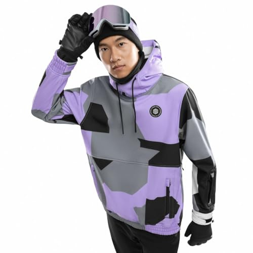 SIROKO - Giacca da Snowboard W1 Tignes - M - Lavanda/Nero