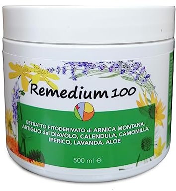 MY FACTORY Remedium 100 - Gel per i Muscoli, 500ML - Made in Italy - Alta Concentrazione - Antinfiammatorio, Antidolorifico, Antitraumatico, Defaticante e Rilassante - Unisex - Atleti, Persone Attive