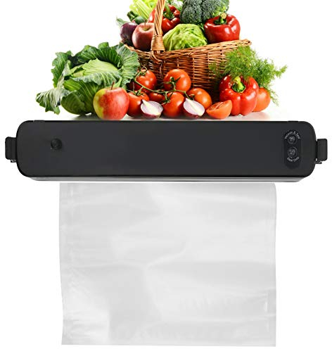 Food Saver Vacuum Sealer Machine, Portable Compact Food Sealer with 15 Vacuum Seal Bags, Vacuum Bag Sealer Sealing Machine for Sous Vide and Food Storage