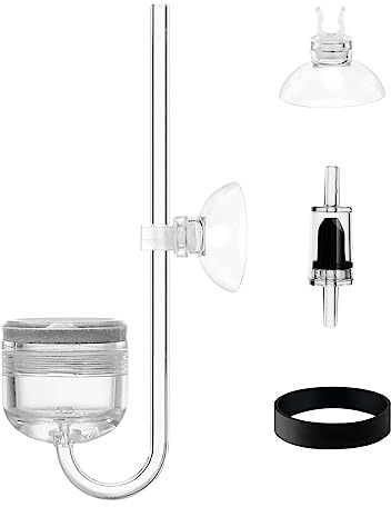 MiOYOOW Aquarium CO2 Diffuser, Acrylic CO2 Atomizer with Bubble Counter/Check Valve for Fish Tank Aquarium Plants