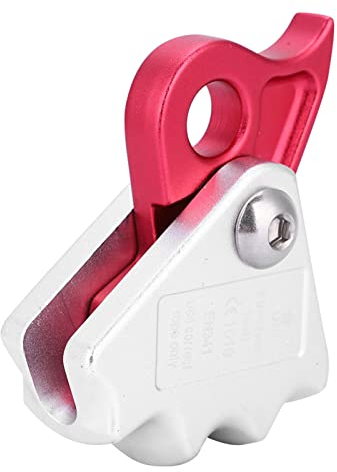 UPQRSG Kletter Abseilgerät, 15 KN Seilklemme, selbstbremsender Stopp Abseilgerät, Kletterbaum Rappel Ring Kletterausrüstung für 9–12 mm Seil, geeignet für Abseilsystem, Arbeiten in der Höhe