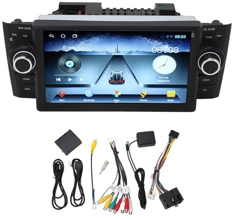 Autoradio Carplay Wireless da 7 Pollici per Fiat Grande Punto Linea Dal 2007 Al 2012, Navigazione GPS Touch Screen con Bluetooth, Telecamera di Backup 1080p, AirPlay, Ricevitore