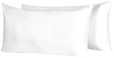 Sweet home WorLD kuddar set om 2, kudde 40 x 80 cm 750 g mjuk mikrofiber – huvudkudde i nacke och huvud – inre kudde andas