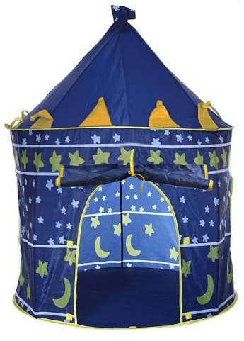 Well Home Spielzelt für Ritterschloss, blau, Ø105 x 125 cm