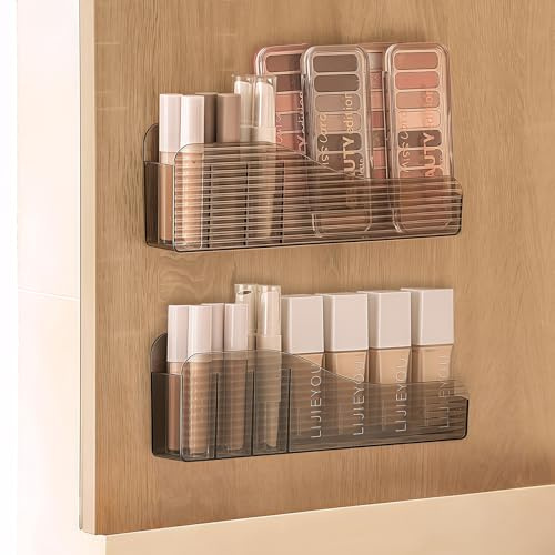 SLHEQING Organizador de Maquillaje, Almacenaje de Gabinete de Baño, Organizador Paletas Maquillaje de Pintalabios, Porta Brochas Maquillaje