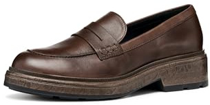 Geox Donna D SWELEN Loafer, Marrone, 38,5 EU, Marrone, 38.5 EU